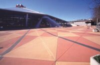 Disney World integrally colored concrete