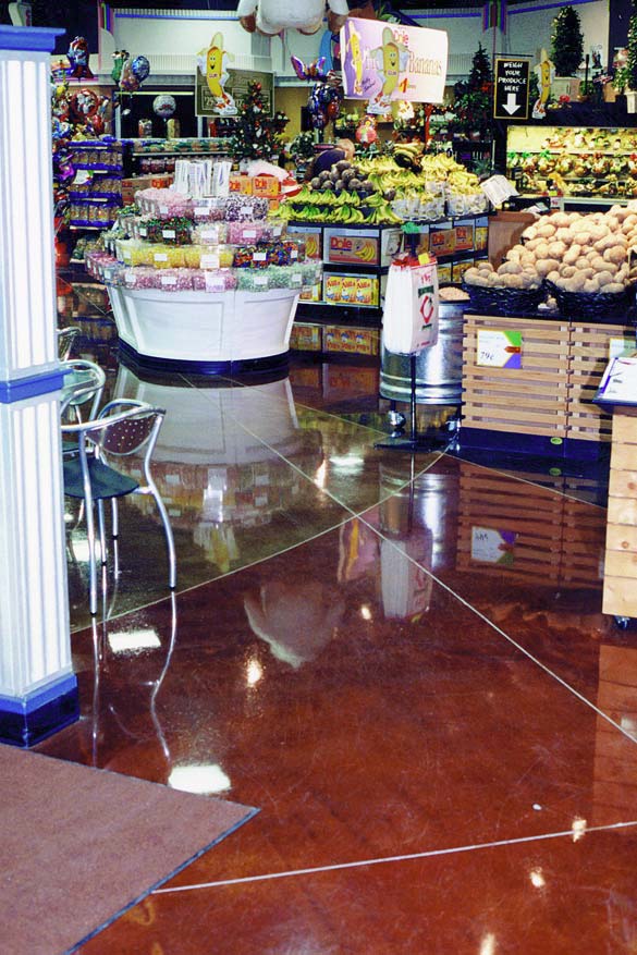 Sealing concrete in high traffic areas creates is own set of challenges. This retail space shines with a quality sealer.