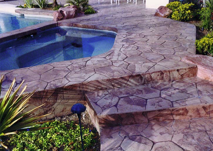 use more than one color as the base color, usually different shades of the same color to create realistic stone effect