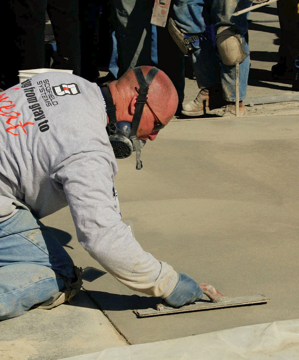 In March 2008, Ken Heitzmann of Decorative Concrete Services hosted a two-day event in Milton-Freewater, Wash., featuring live demos such as this one.