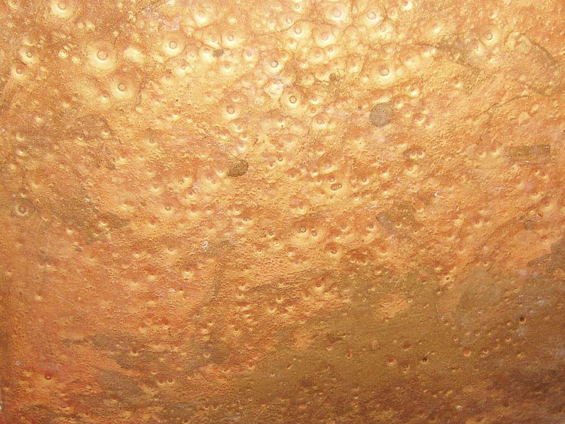 A close up look at a metallic epoxy.