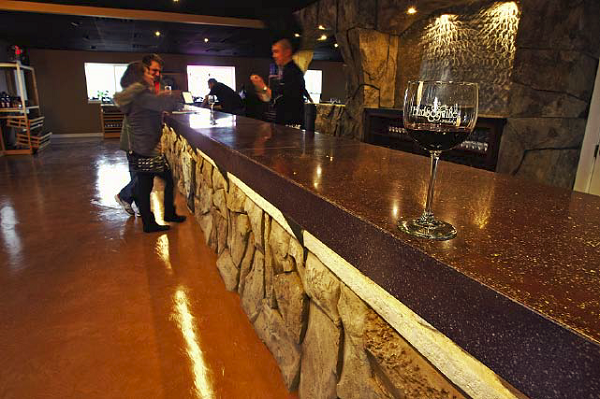 Multiple Applications, Under 5,000 Square Feet, First Place Cornerstone Decorative Concrete, Fennville, Mich., Hudsonville Winery/Pike 51 Brewery