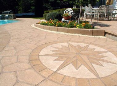 Pool Deck with a compass rose