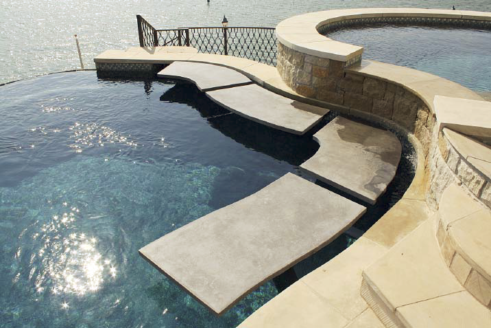 Cory Hanneman, a concrete artisan, shares his insight on how to develop a sales strategy for marketing decorative concrete. - Here is a Cory Hanneman pools edge project