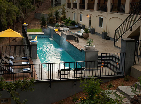 awesome concrete pool deck