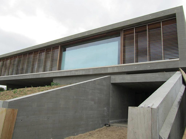 architectural concrete in home carport