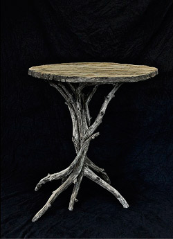 Michael Fogg concrete faux-bois table