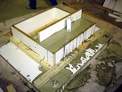 mold for a wet-cast ramp sink - Heres a mold for a wet-cast ramp sink. Photos courtesy of The Concrete Countertop Institute