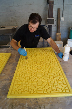 The majority of smaller fabricators and a growing number of larger GFRC manufacturers are using premix GFRC techniques. 