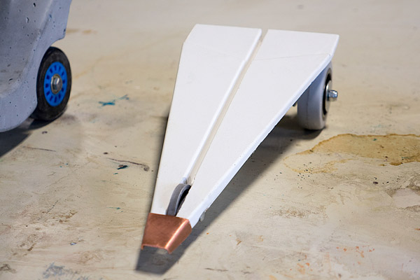 paper airplane derby concrete derby car little car made of concrete