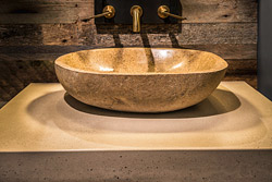 concrete bowl sink