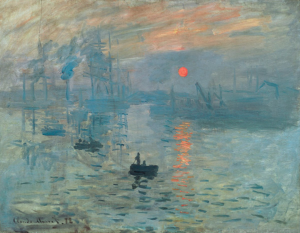 Impression, Sunrise by Monet used as inspiration to concrete contractors when creating artistic work.