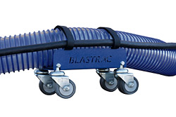 Blastrac Hose Dolly - Blastrac (www.blastrac.com) is an easily maneuverable, heavy-duty yet lightweight Hose Dolly