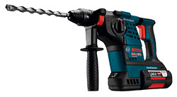 Bosch RH328VC-36 - Bosch (www.boschtools.com/us/en/) was the new cordless 36V rotary hammer with a 30-minute fast-charging battery.