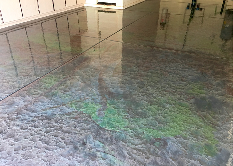 metallic epoxy floor is one of the things that is new in decorative concrete