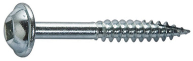 A pocket-hole screw used when fabricating molds for concrete