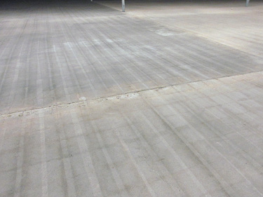 A concrete floor that has glue or mastic removed