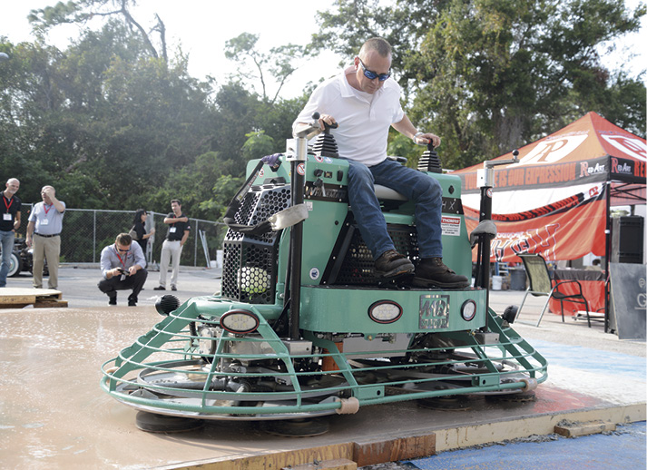 Matt Smith of Multiquip demonstrates the abilities of the HHXDF5.