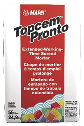 The company also debuted Topcem Pronto, a screedable mortar with more than 60 minutes of working time
