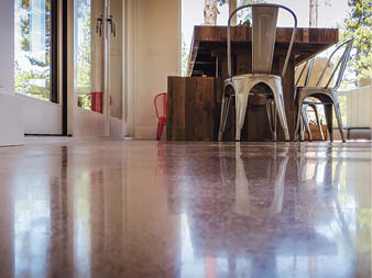 Using a product such as First Cut reduces labor and tooling costs for polished floors.