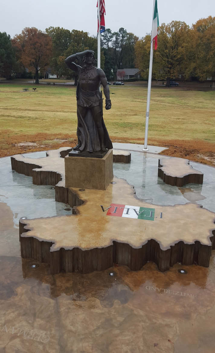 Christopher Columbus Memorial, Marquette Park, Memphis, Tennessee.