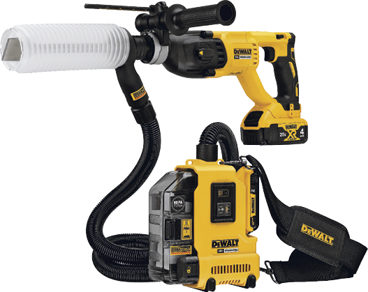 Both power tools and dust-collection systems are going cordless  a winning combination. Photo courtesy of DeWalt