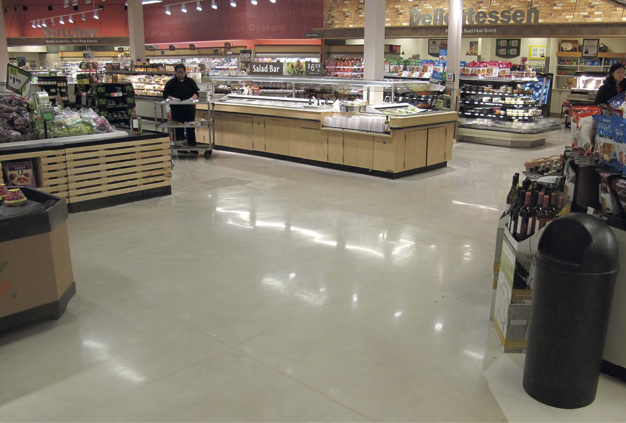As polished concrete has increased in popularity, polyurea is being used for everything from filling pinhole voids created by air to filling large spalls up to 3 inches in diameter.