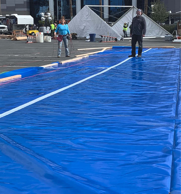 ISI Building Products’ Viper II, an under-slab vapor barrier that blocks moisture migration and soil gas threats in commercial and residential applications. This was a new product introduced at 2020 WOC