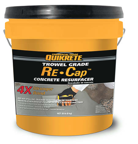 Quikrete introduced a trowel-grade version of its popular Re-Cap material