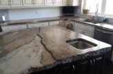Ashby concrete countertop in a kitchen