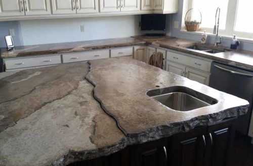 Ashby concrete countertop in a kitchen