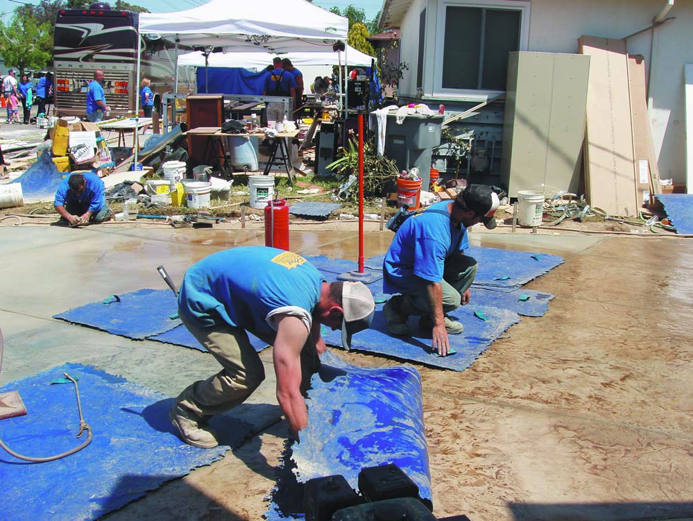Decorative concrete has been an integral part of the hit show Extreme Makeover: Home Edition. And QC Construction Products were featured in this episode.