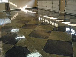 Sealed and maintained properly,decorative floors look good for years.