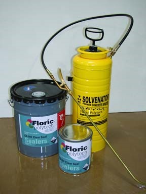 The Solvenator, which sports a 3.5-gallon tank, was designed to spray Florics CS-101 Clearseal, but will apply other sealers and solvenated urethanes as well.