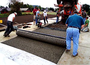Pervious Concrete - Colorants used in pervious concrete should comply with ASTM C979  Pigments for Integrally Colored Concrete. Iron oxide pigments are most frequently used for the wide spectrum of earth tones; other mineral oxides are used to create shades of green, yellow and blue.