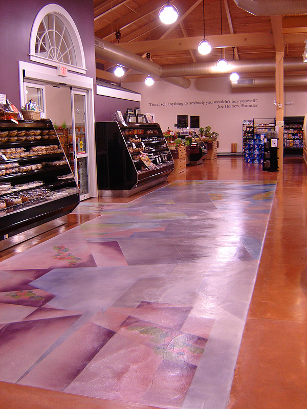 "Don't sell anything to anybody you wouldn't buy yourself" Joe Heinen, Founder quote at grocery store with stained concrete floors.