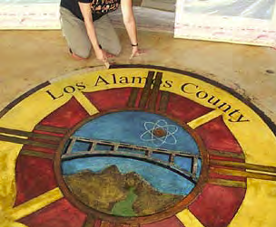 Seal of Los Alamos County Fire Station No. 3.