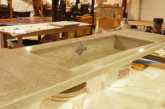 concrete countertop and sink by preitech