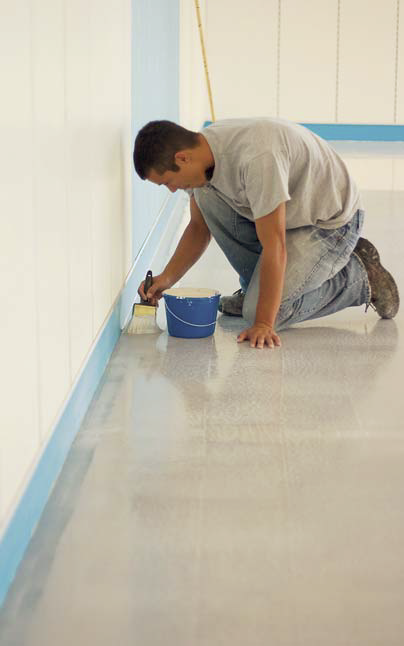 Applying the edge of the epoxy takes precision and a steady hand,