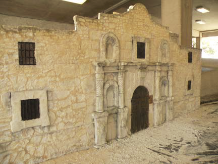 Conference attendees created a large scale Alamo during the conference using ICF and carving techniques.