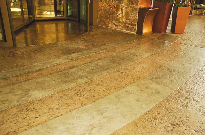 Floor at the MGM grand gets luxurious decorative concrete floor.