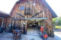 A rustic barn