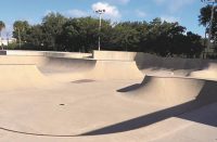 A large skatepark made with Type K cement