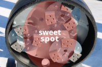 a graphic indicating a concrete grinder's sweet spot
