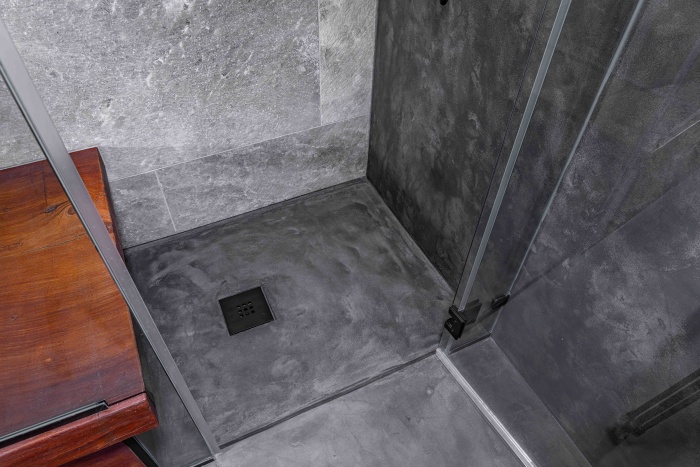 Final design details of concrete shower built using cem-rock mgo board magnesium oxide board