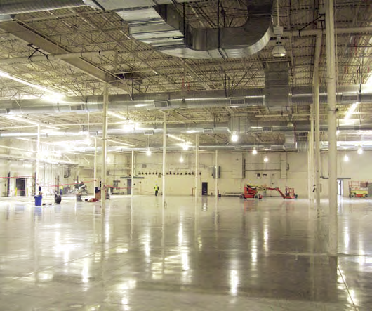 Diacon and Contract Installations worked with diamond manufacturers and established a process to successfully break through a hard topcoat of epoxy. C&L Coatings Inc. polished the floor to a beautiful shine.