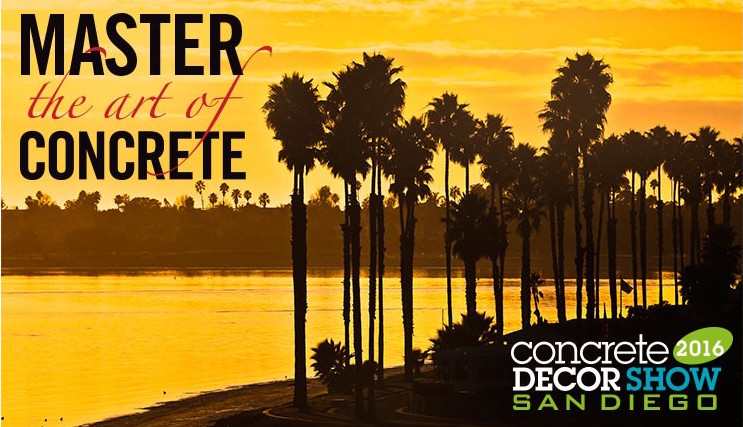 The Concrete Decor Show, debuting at San Diego's Town and Country Resort & Convention Center, will feature decorative concrete workshops and seminars led by industry leaders.