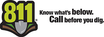 Know What's below. Call before you dig. 811 campaign