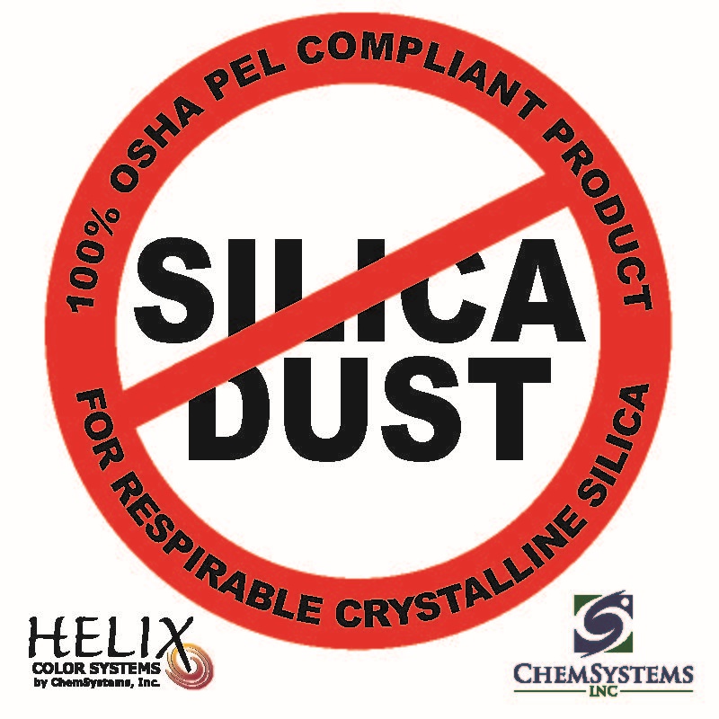 OSHA compliant label no silica dust