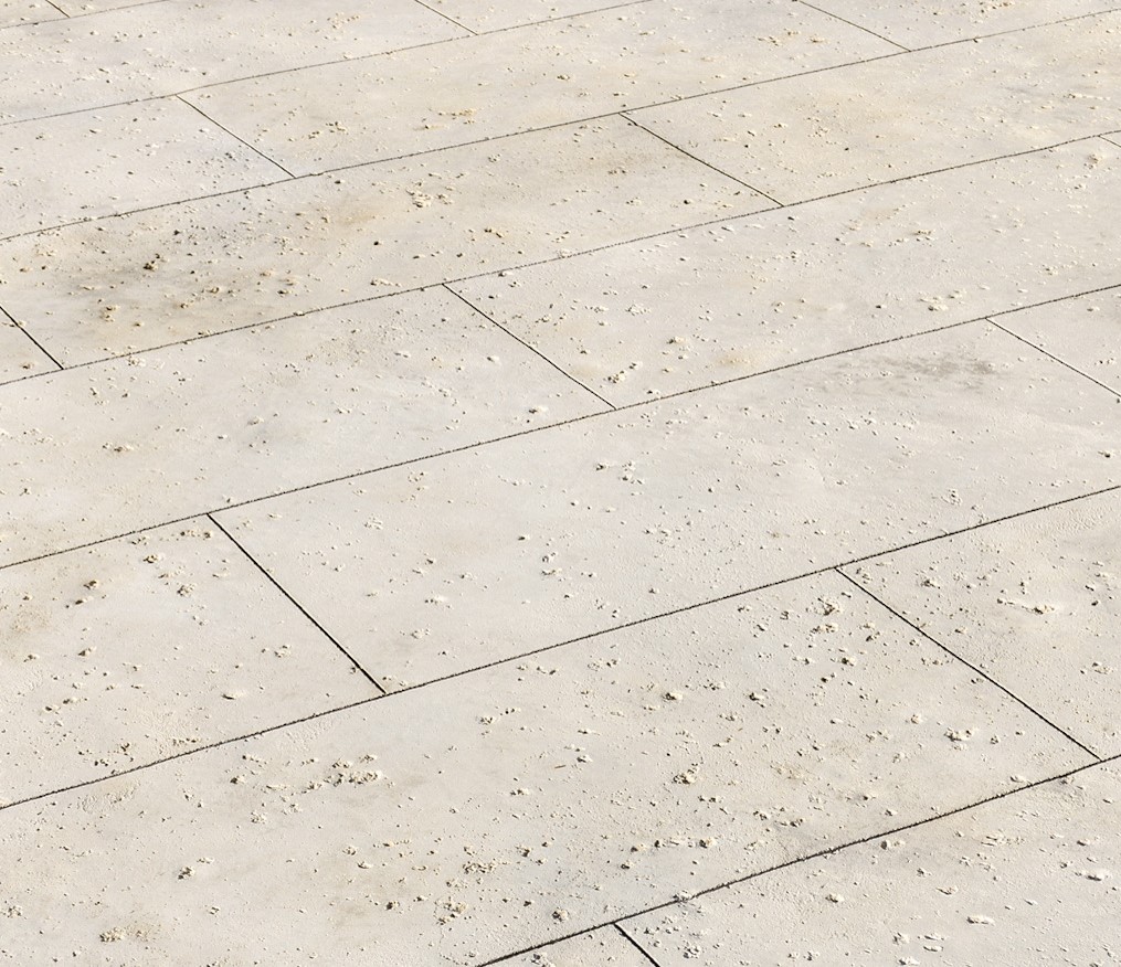 These texture mats offer the appeal of a natural travertine slab in an easy to use, high quality, feather edged mat system.
